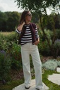 Essential Boxy Tee Striped Fig