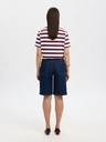 Essential Boxy Tee SS Striped Fig