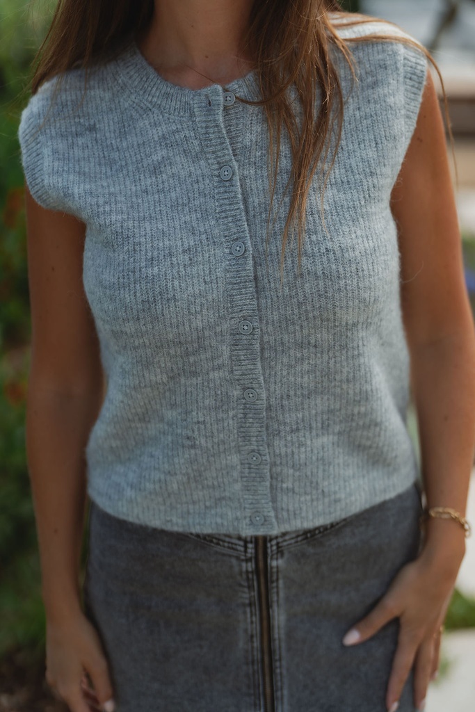Lulu SL O-neck Vest Grey