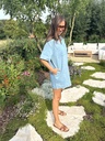 Straight Denim Dress Blue