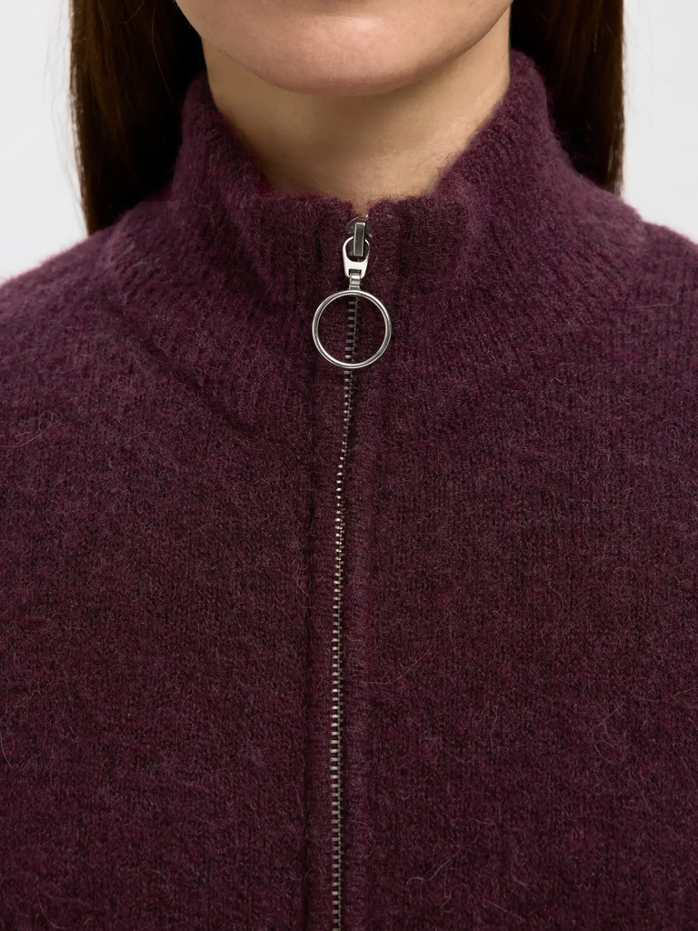 Zipper Cardigan Sia Ras Fig