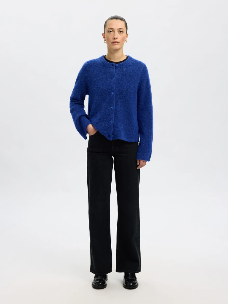 Knit Cardigan Lulu LS Dazzling Blue