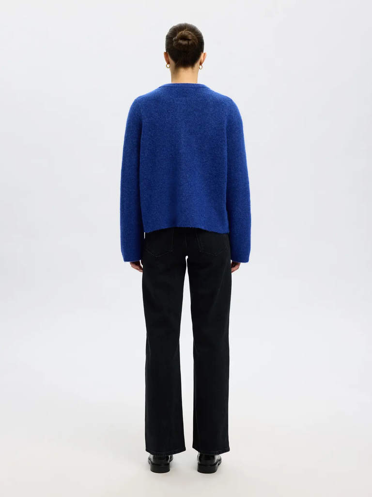 Knit Cardigan Lulu LS Dazzling Blue