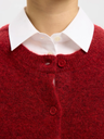 Knit Cardigan Lulu LS Red
