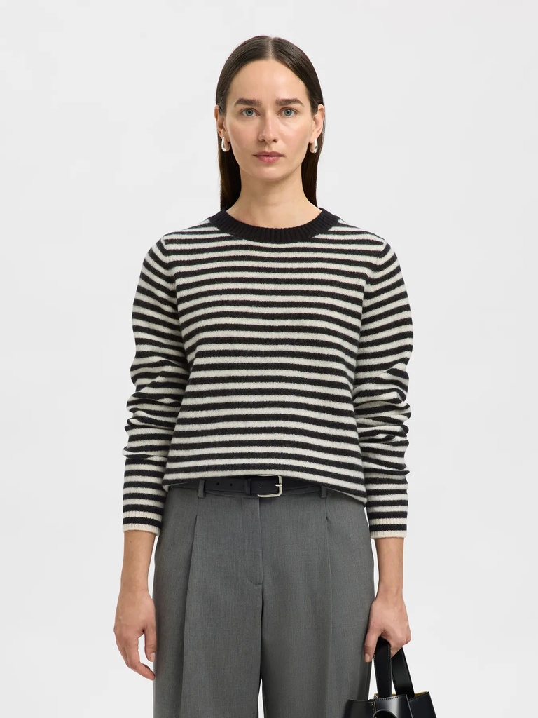 Knit Wool Ana Black Birch