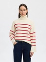 Knit Kamma Roll Neck Birch Red