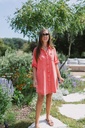 Denim Dress Coral