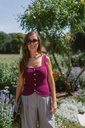 Knitted Gilet Top Burgundy