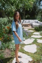 Straight Denim Dress Blue