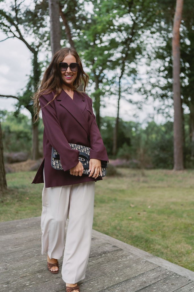 Oversized Blazer Burgundy