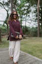 Oversized Blazer Burgundy