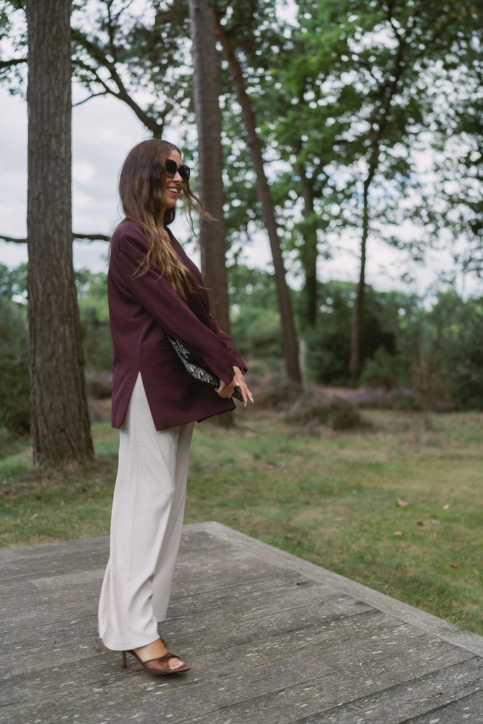 Oversized Blazer Burgundy