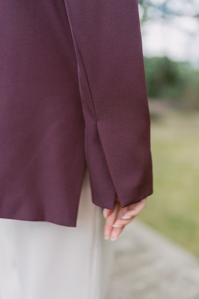 Oversized Blazer Burgundy