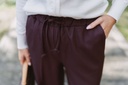 Pants Mieke Elastic Band Burgundy