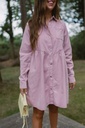 Denim Dress Jenka LS Pink