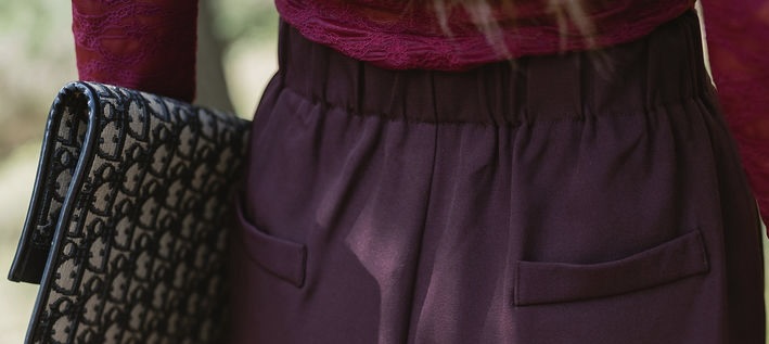 Pants Marie Burgundy
