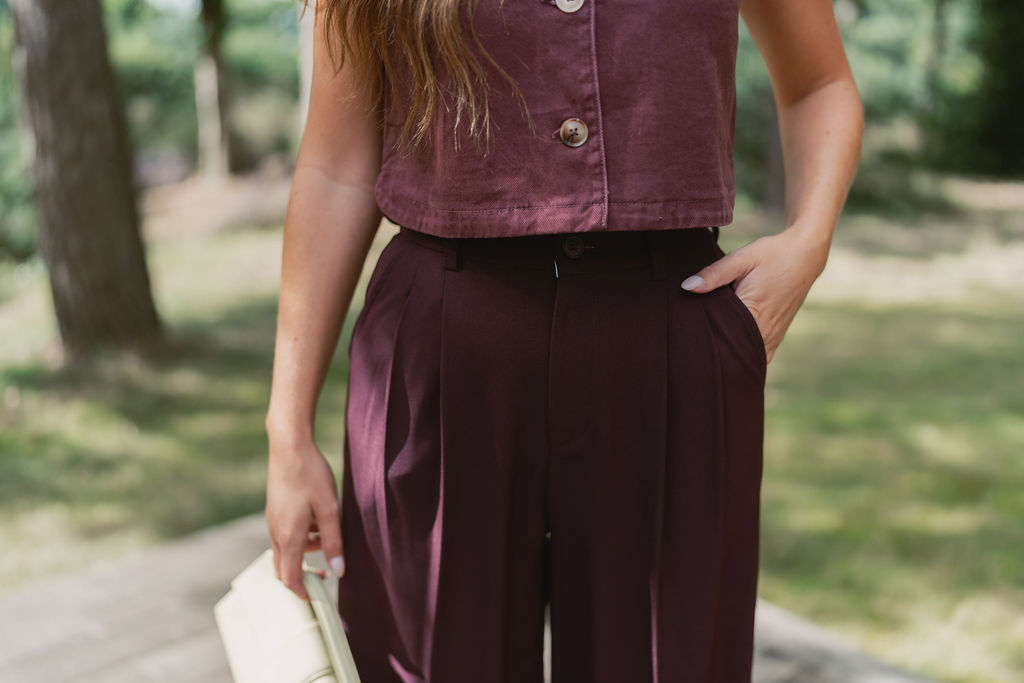 Pants Siska Burgundy