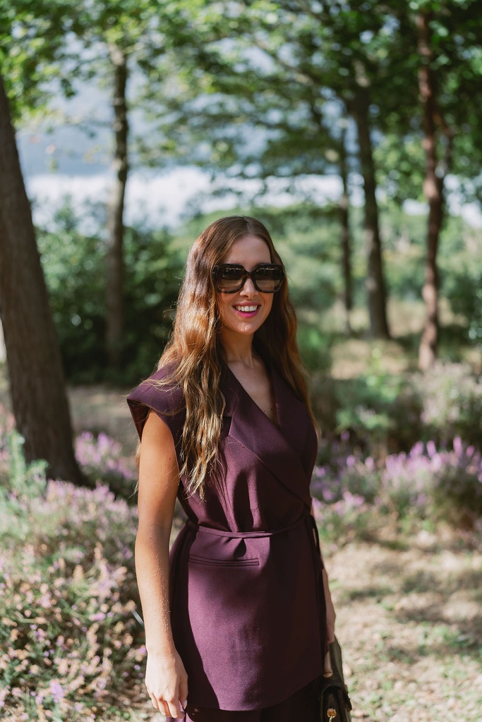 Vest Romy Strap Burgundy