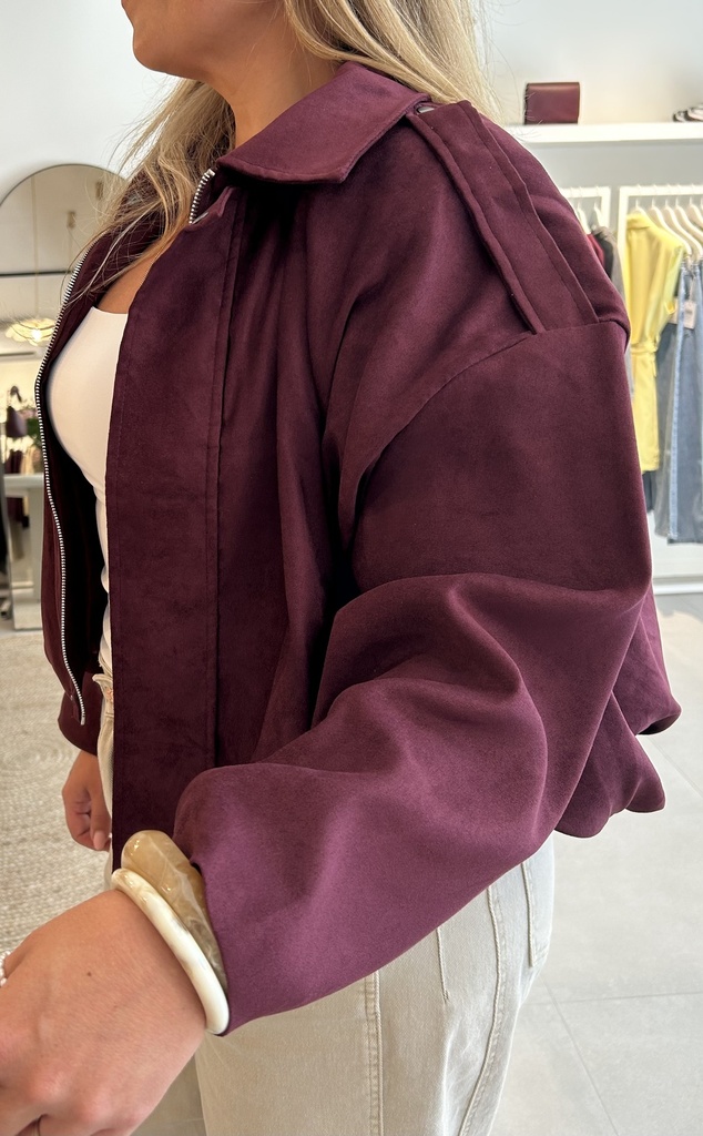 Bomber Jacket Burgundy
