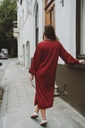 SC Blouse Sweater Dress Burgundy