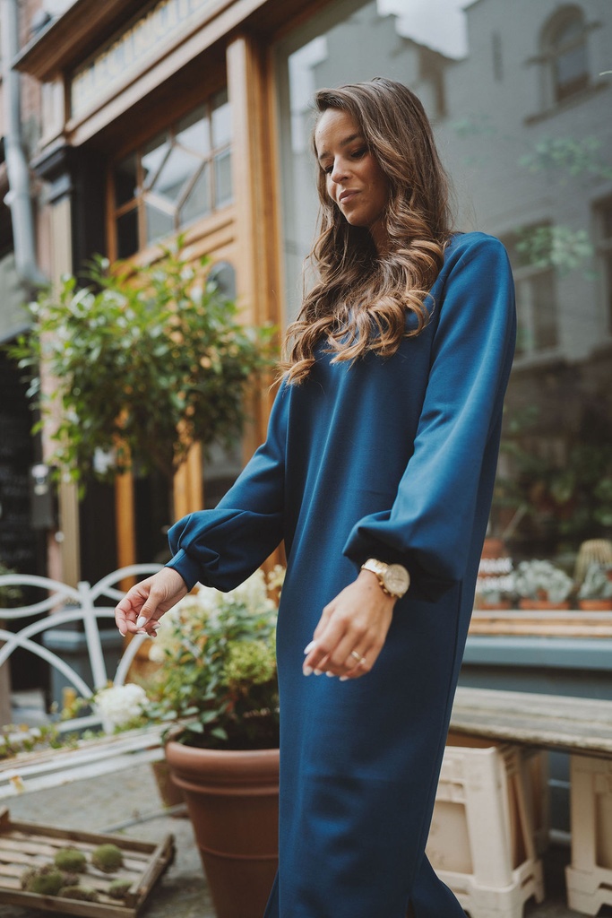 SC Blouse Sweater Dress Crisp Navy