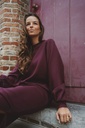 SC Blouse Sweater Dress Dark Grape
