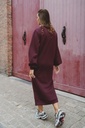 SC Blouse Sweater Dress Dark Grape