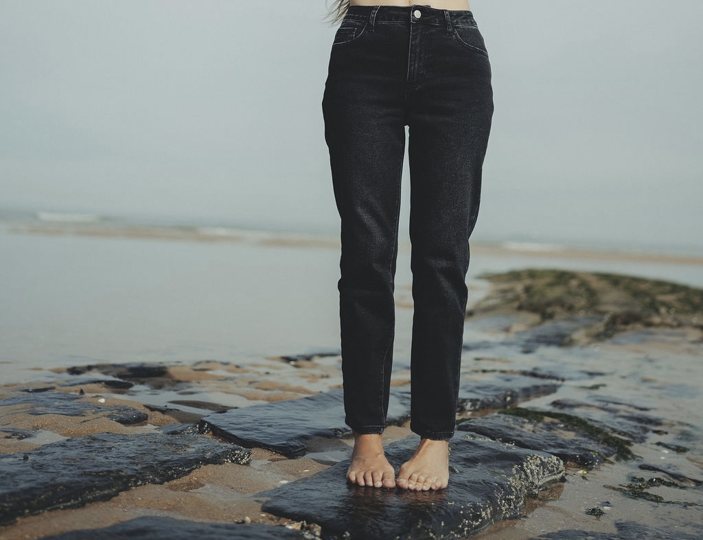 SC Mom Jeans Light Washed black