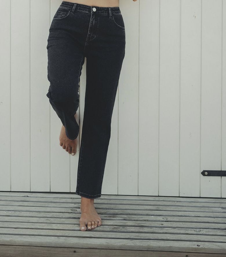 SC Straight Jeans Washed black