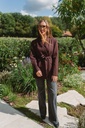 Blazer With Belt Janet Burgundy