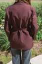 Blazer With Belt Janet Burgundy
