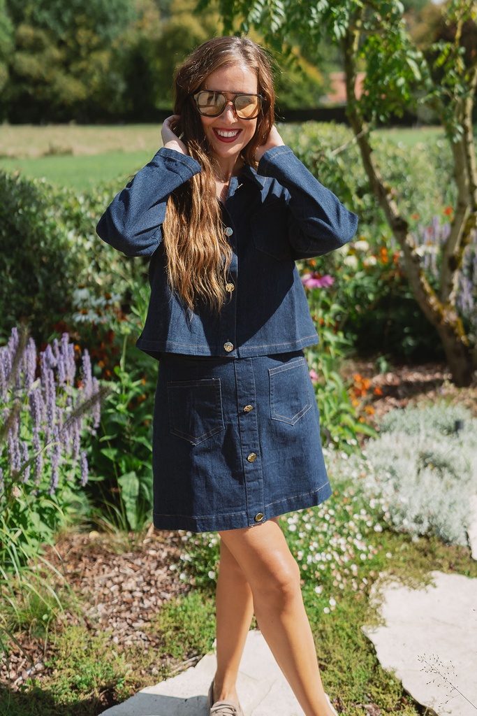 Denim Mini Skirt Polly Blue