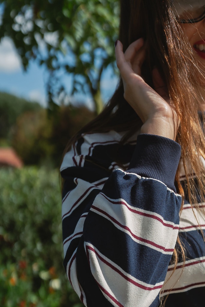 Striped dress Navy
