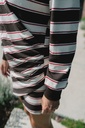 Striped dress Burgundy