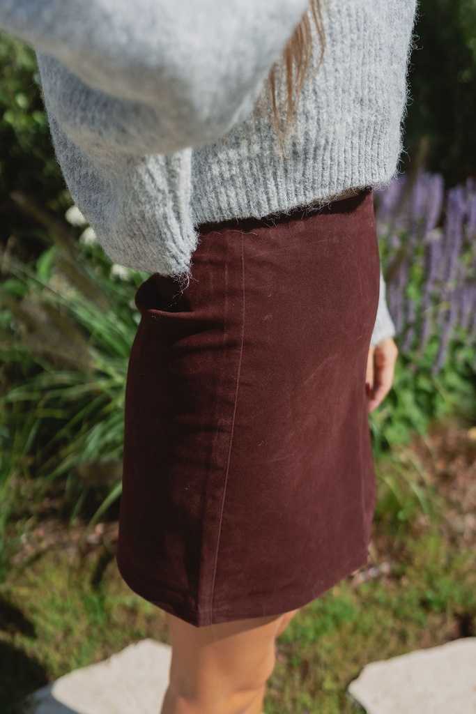 Skort Jelina Suede Burgundy