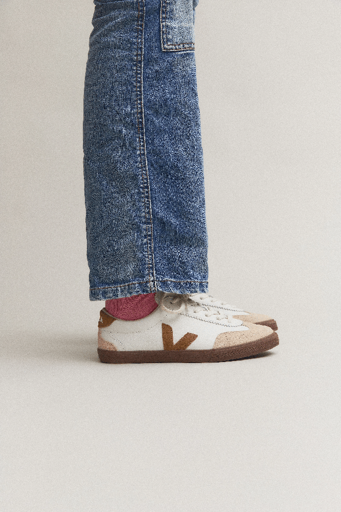 Veja Volley Leather White Tent Bark