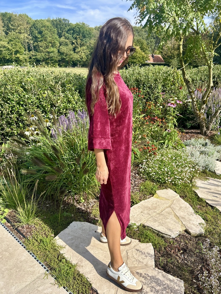Dress Soft Waffle Burgundy