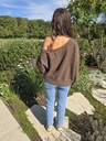 Knit Asymmetric Brown