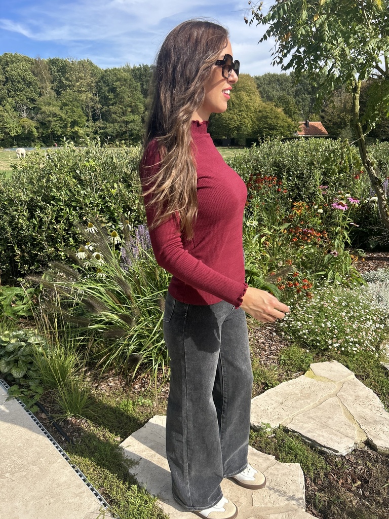 Knit Shirt Annabelle Burgundy