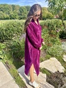 Nomi Soft Waffle Dress Berry