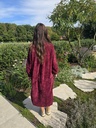 Nomi Soft Waffle Dress Burgundy