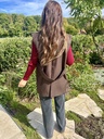 Open Back Vest Chocolat