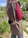 Open Back Vest Chocolat