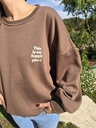 Sweater Happy Place Brown