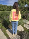 Sweater Happy Place Yellow