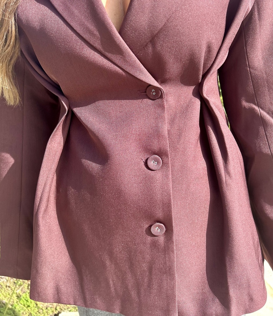 Tailored Blazer Derrik Burgundy
