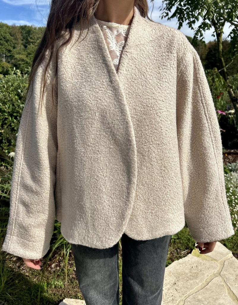 Teddy Blazer Miruna Beige