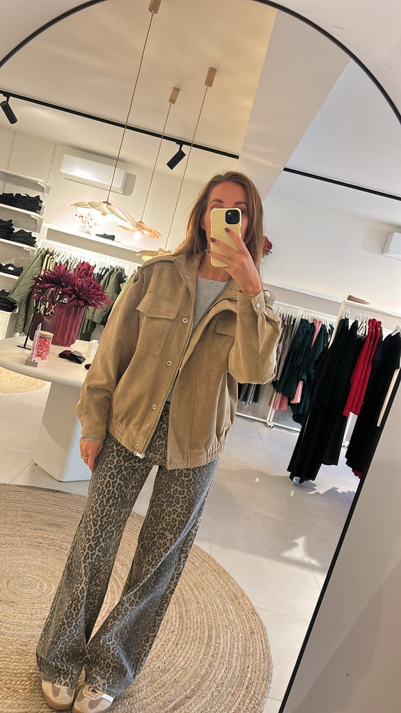 Jacket Nicky Suede Light Brown