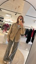 Jacket Nicky Suede Light Brown