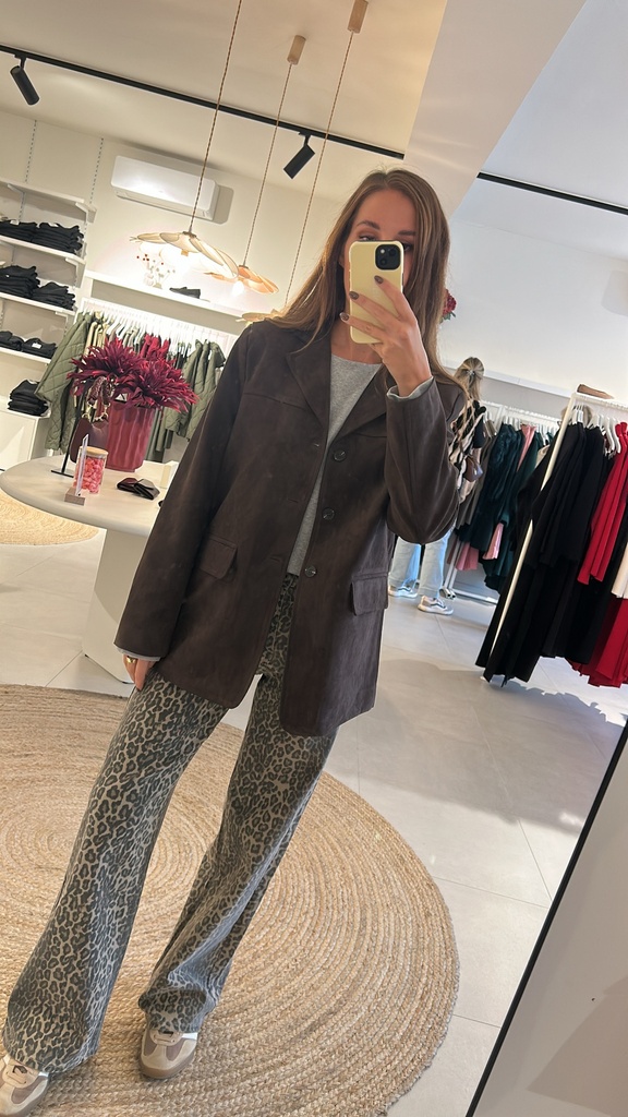 Jacket Cucina Suede Brown